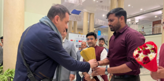 अपर आयुक्त रोहित सिसोनिया द्वारा होटल सयाजी मैं आए डेलीगेट्स का किया स्वागत
