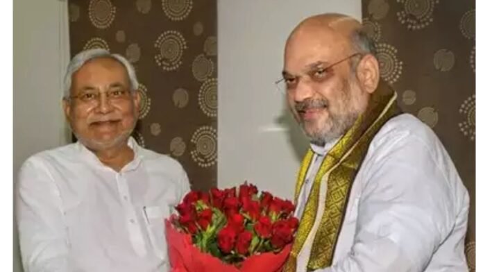 amit sah with nitish kumar