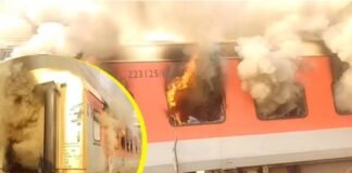 सरहिंद के पास गरीब रथ एक्सप्रेस में लगी आग, तीन कोच जले लेकिन सभी यात्री सुरक्षित गरीब रथ एक्सप्रेस