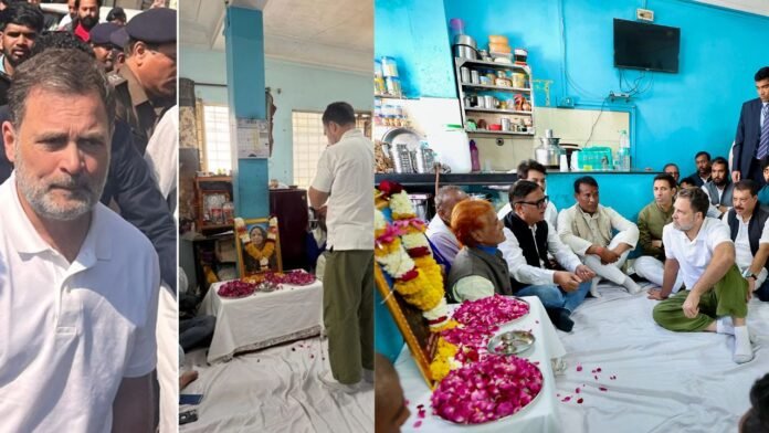 इंदौर पहुंचे राहुल गांधी