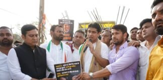 कांग्रेस युवा की जन अधिकार न्याय यात्रा देपालपुर में निकली, सैकड़ों की संख्या में कांग्रेस कार्यकर्ता हुए शामिल